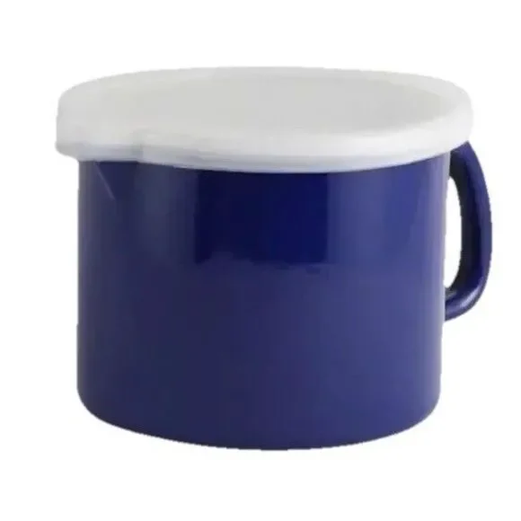 WW Gibson Weight Watchers 6 Cup Enamel-on-Steel Pour&Store Measuring Cup W/Lid - Picture 2 of 8